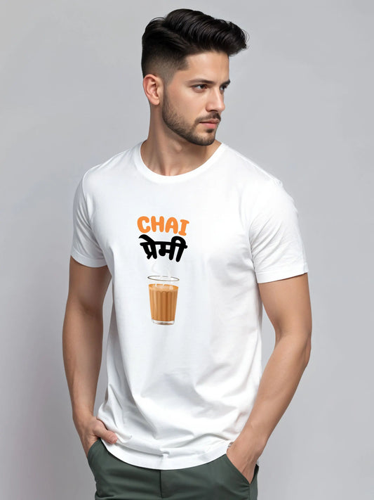 Chai Premi - Crokemon Classic Marathi Graphic Printed White T-shirt Crokemon