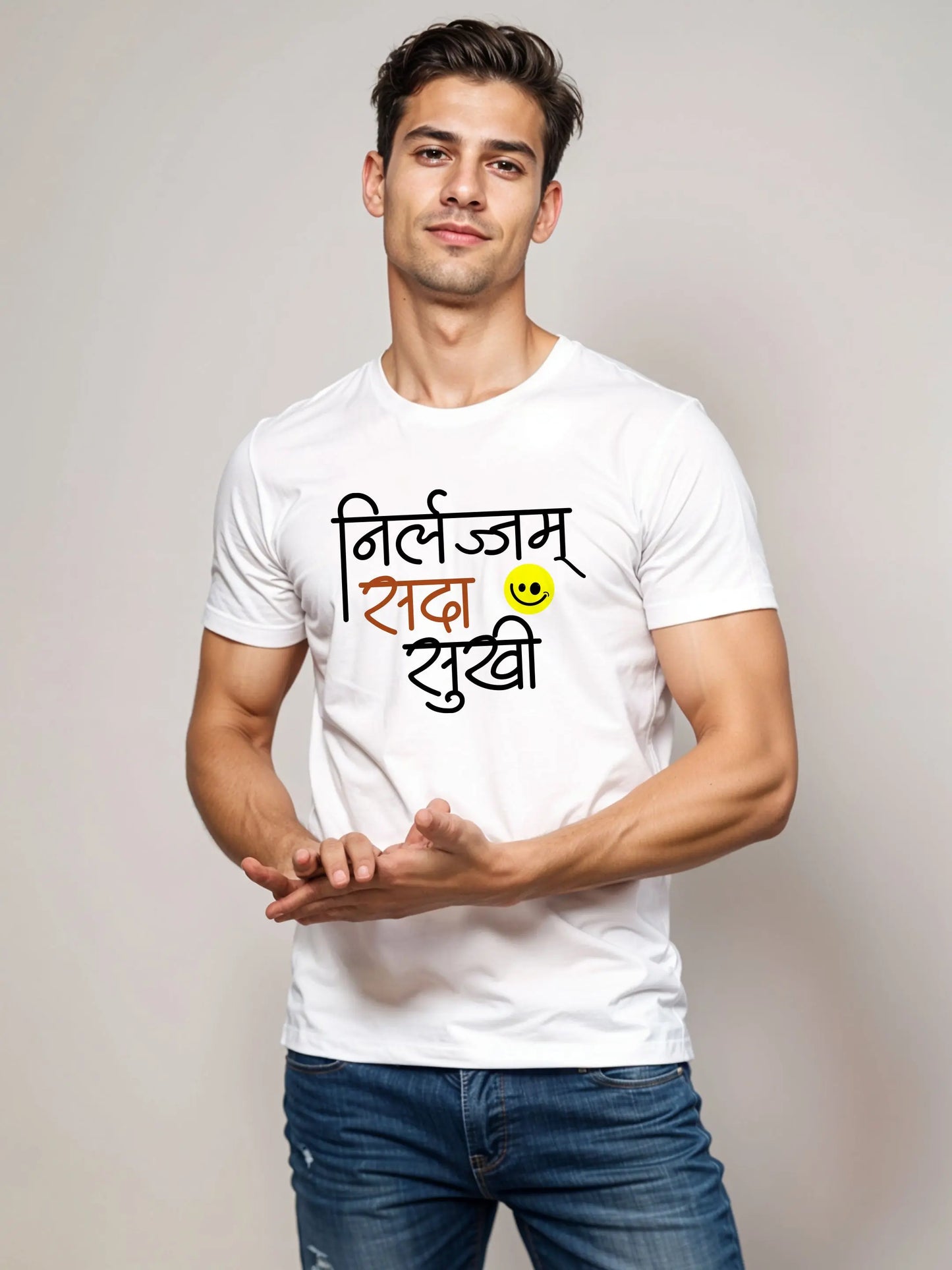 Sada Sukhi - Crokemon Classic Marathi Graphic Printed Black T-shirt Crokemon