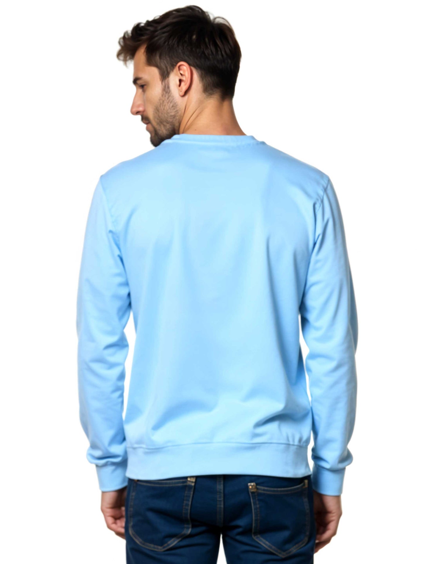 Befikar - Crokemon Classic Graphic Printed Baby Blue Sweatshirt