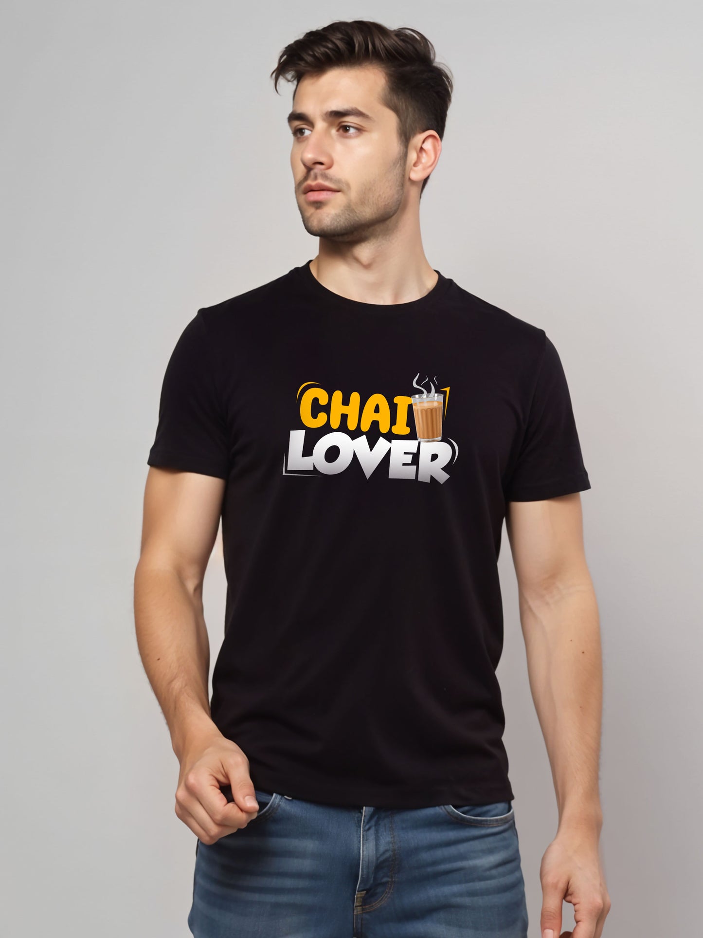 Chai Lover - Crokemon Classic Graphic Printed Black T-shirt