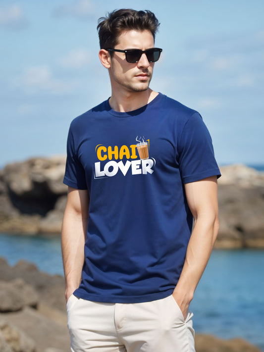 Chai Lover - Crokemon Classic Graphic Printed Navy Blue T-shirt