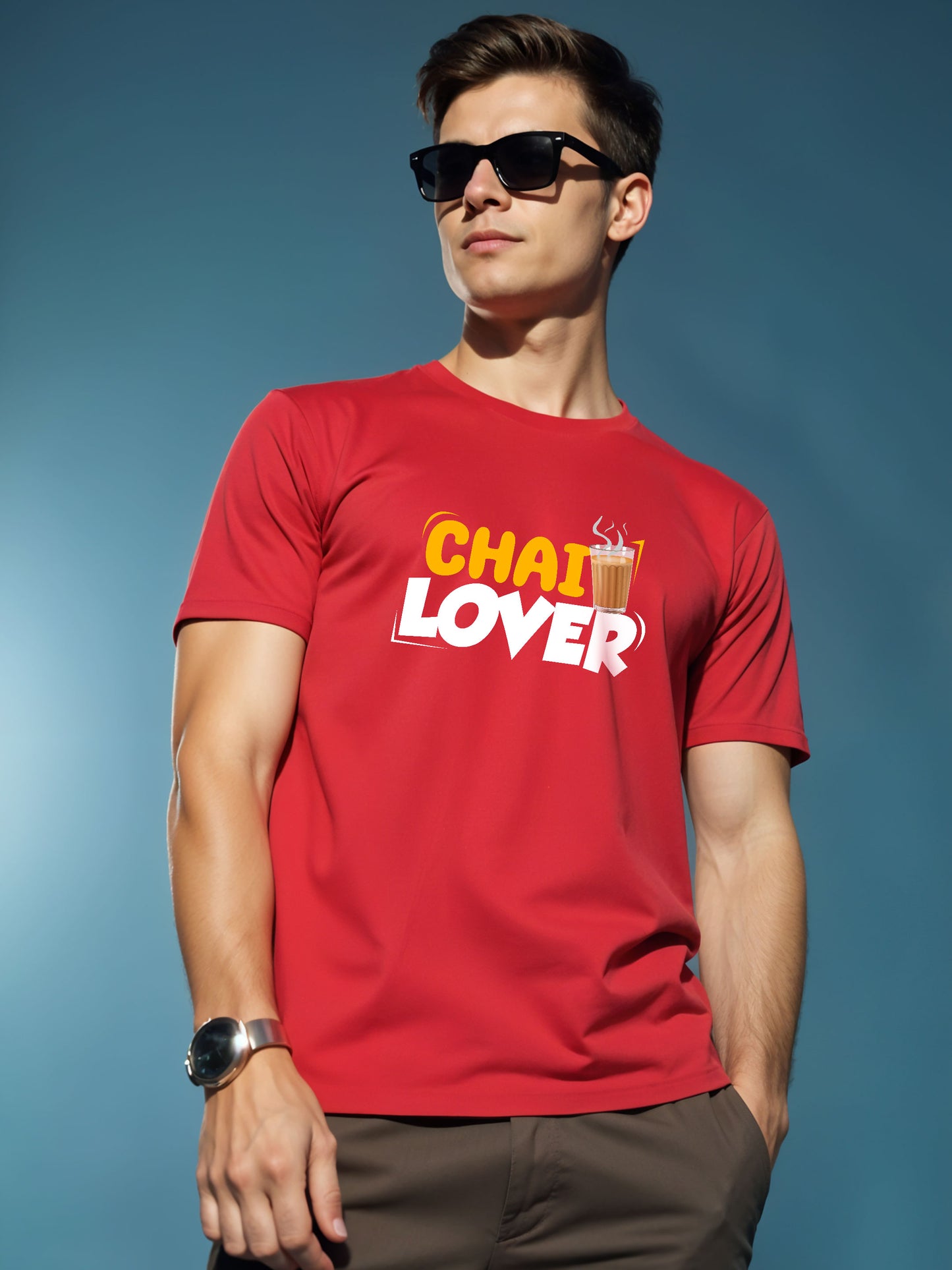 Chai Lover - Crokemon Classic Graphic Printed Red T-shirt