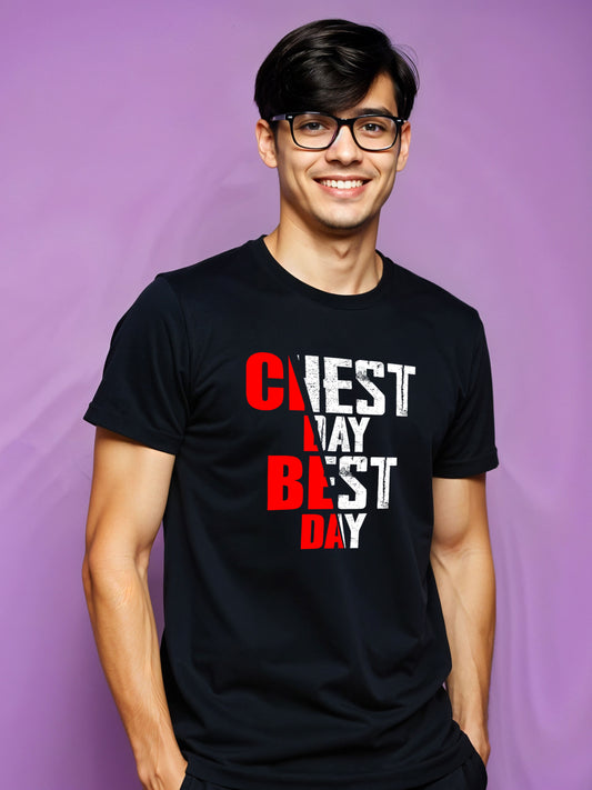 Chest Day Best Day - Crokemon Classic Gym Graphic Printed Black T-shirt