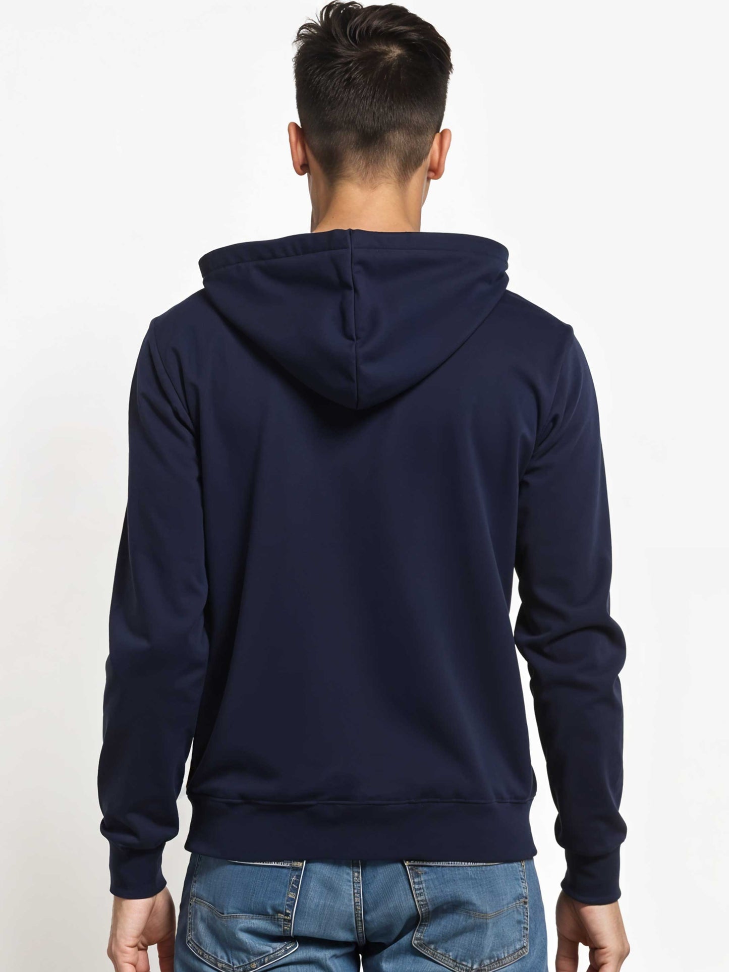 Befikar- Crokemon Classic Graphic Printed Navy Blue Hooded Sweatshirt