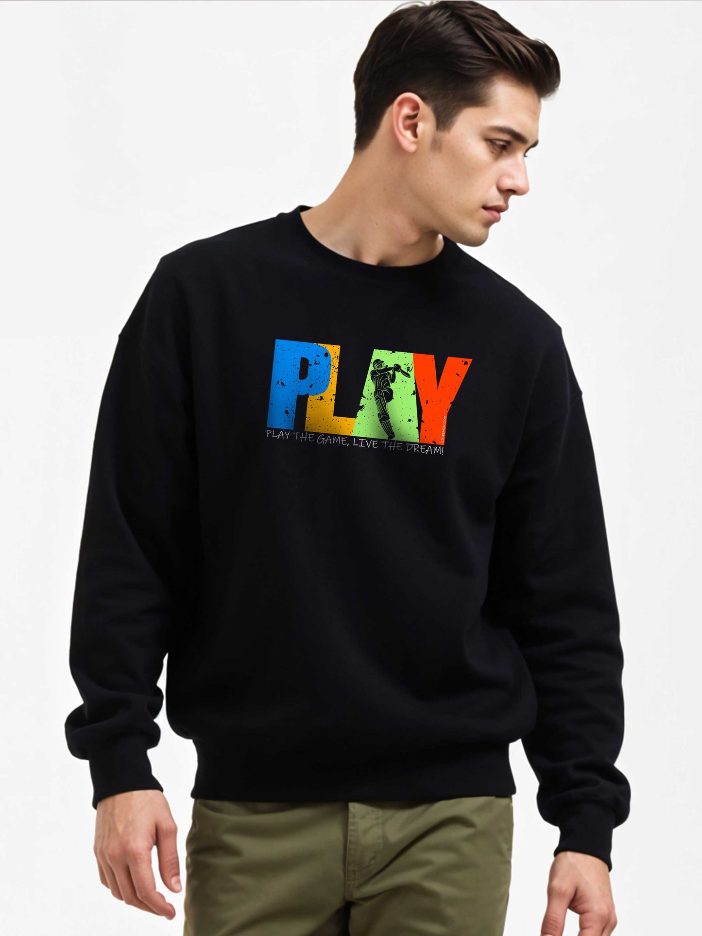 Cricket - Crokemon Classic Graphic Printed Black Sweatshirt